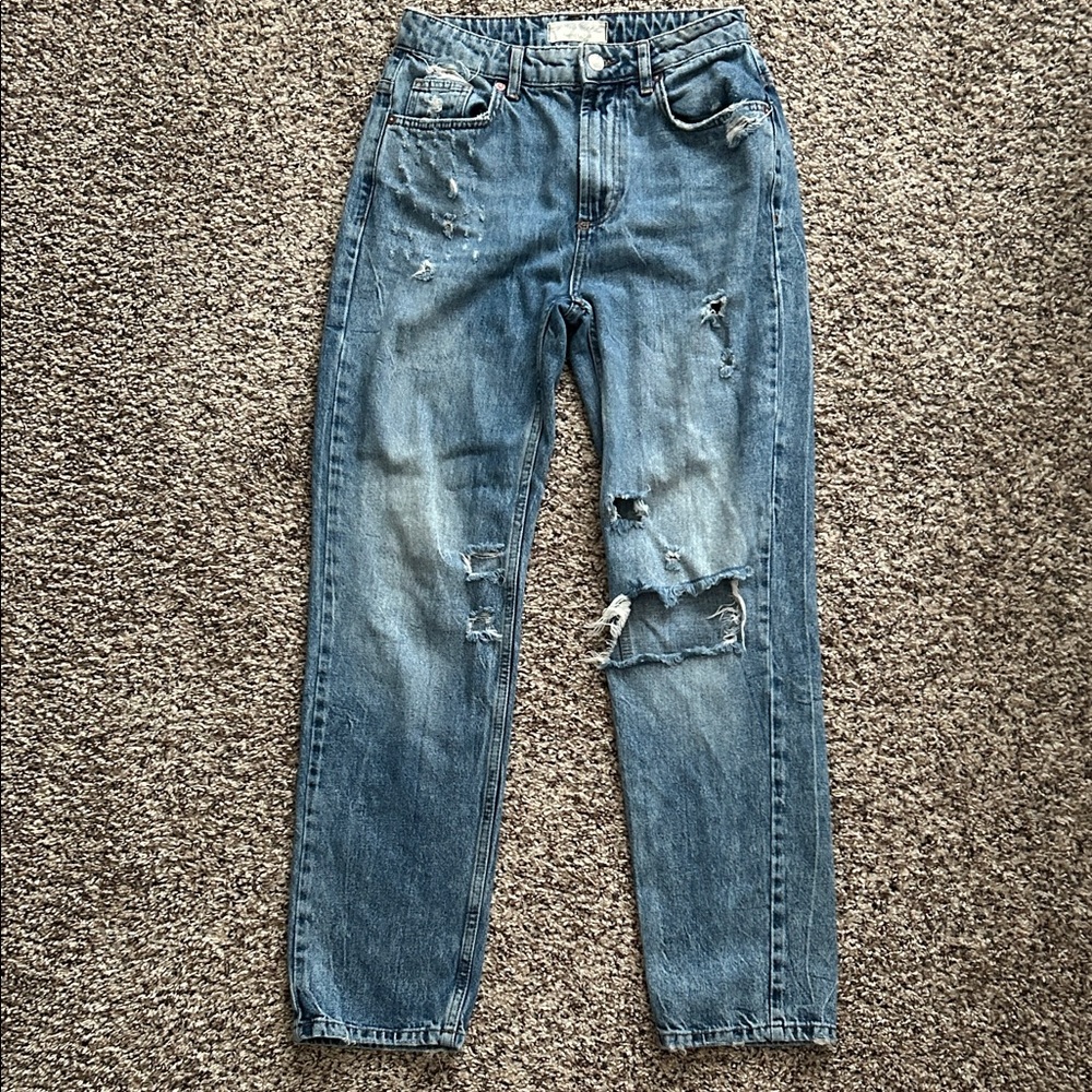 Free People Men's Distressed Denim Jeans